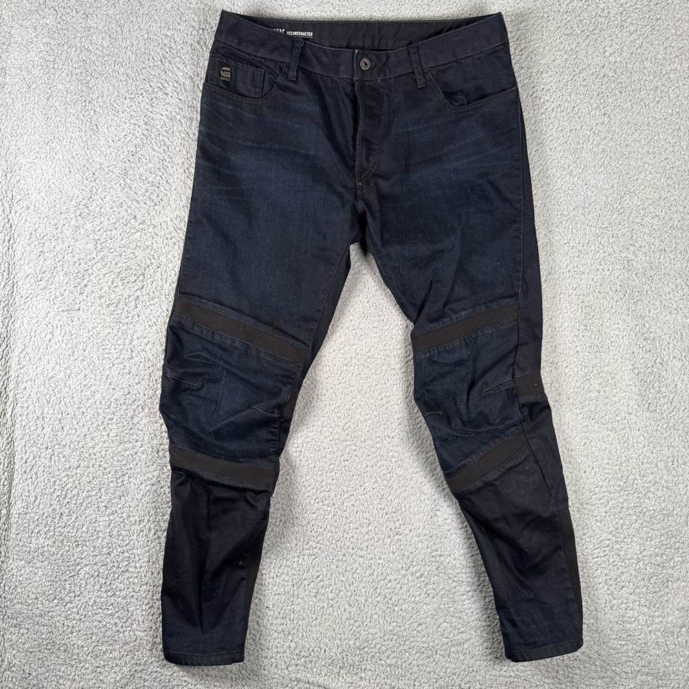 G-Star Raw Jeans Mens 34x32 (36x31)  Motac Deconstructed 3D Slim Button Fly